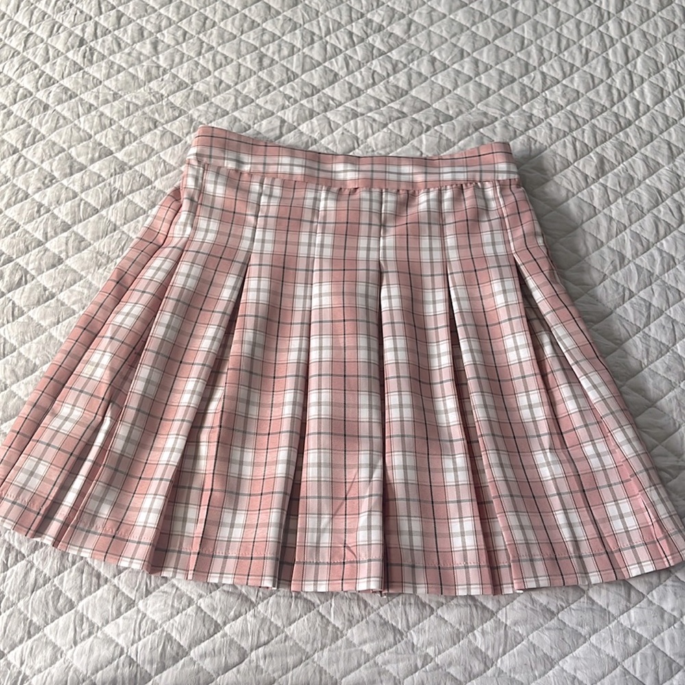 Pink plaid skirt, Sim and Sam, size small